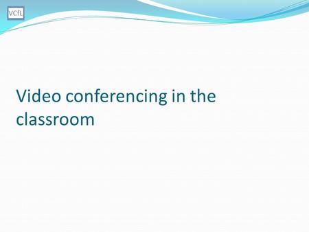 Video conferencing in the classroom. About JANET UKs education and research network Funded by DfE JISC Academic Network (JA.net) Many services JVCS –