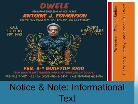Notice & Note: Informational Text