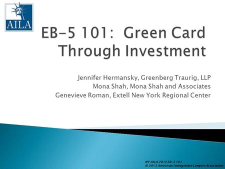 EB-5 101: Green Card Through Investment