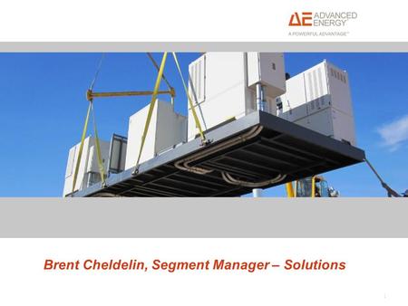 1 Brent Cheldelin, Segment Manager – Solutions. Solar Energy Markets – power levels and market segments Solar PV power conversion and architecture solutions.