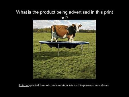 What is the product being advertised in this print ad? Print ad-printed form of communication intended to persuade an audience.