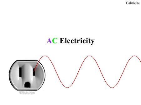 AC Electricity Gabrielse. DC voltage from a battery Gabrielse Measure the voltage of a battery over and over again. A “DC” voltage does not change in.