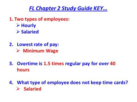 FL Chapter 2 Study Guide KEY…