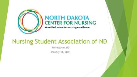 Nursing Student Association of ND Jamestown, ND January 31, 2013.