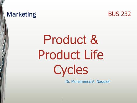 Product & Product Life Cycles
