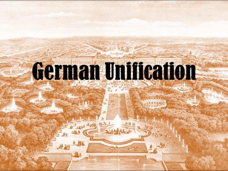 German Unification.