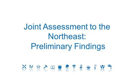 Joint Assessment to the Northeast: Preliminary Findings.
