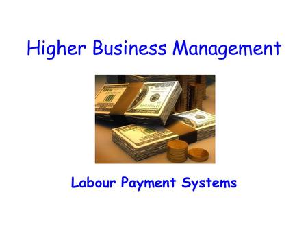 Higher Business Management
