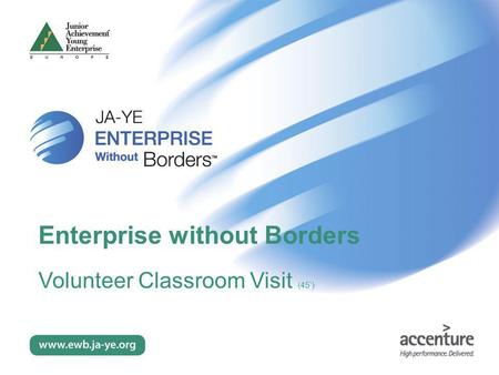 Enterprise without Borders Volunteer Classroom Visit (45’)