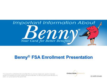 Benny® FSA Enrollment Presentation