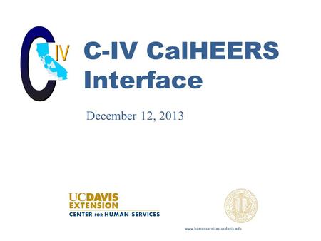 C-IV CalHEERS Interface