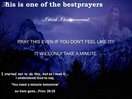 This is one of the bestprayers