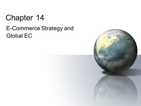 E-Commerce Strategy and Global EC