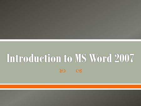 . Microsoft office Word 2007 is one of the most powerful word processors available today that allows you to create letters, envelopes, memos, fax cover.