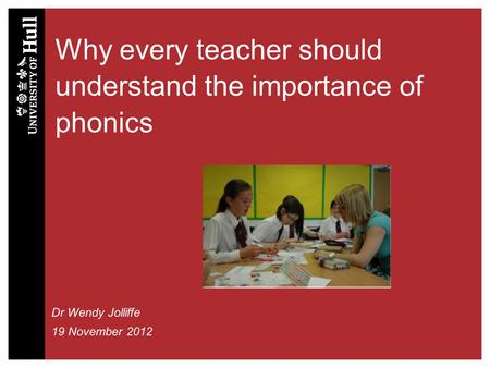 Why every teacher should understand the importance of phonics