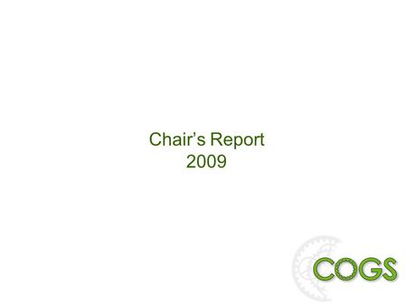 Chair’s Report 2009. Vision 2008 (From 2005) What do we look like as an organisation ? –Seconded full-time basis; National Secretary; –Professional Association;
