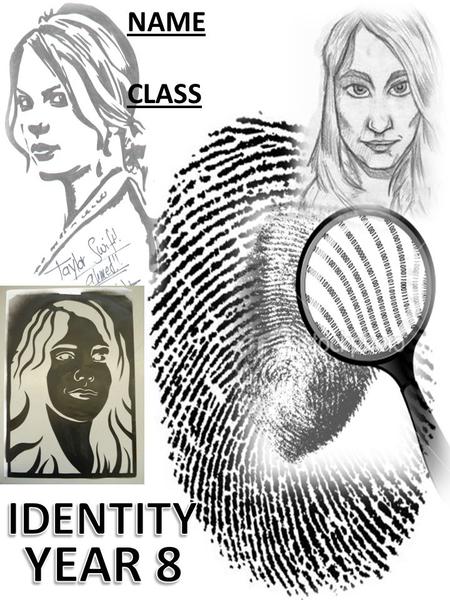 NAME CLASS. Create an image board of your identity by collecting a range of images which you think represent you....e.g. A football, dancing shoes, music.