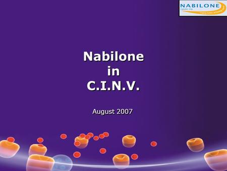 Nabilone in C.I.N.V. August 2007