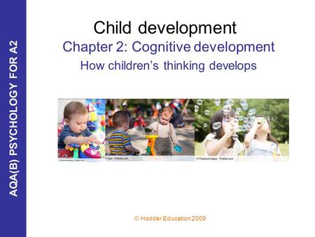 Chapter 2: Cognitive development How children’s thinking develops