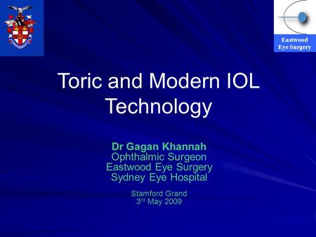 Toric and Modern IOL Technology