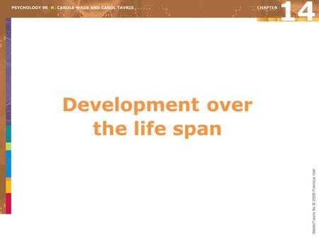 Development over the life span