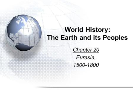 World History: The Earth and its Peoples