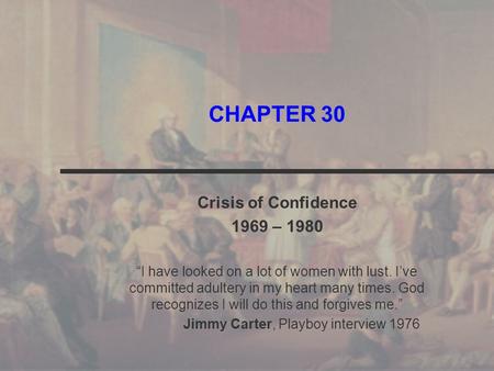 Jimmy Carter, Playboy interview 1976