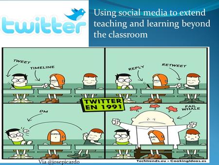 Using social media to extend teaching and learning beyond the classroom.