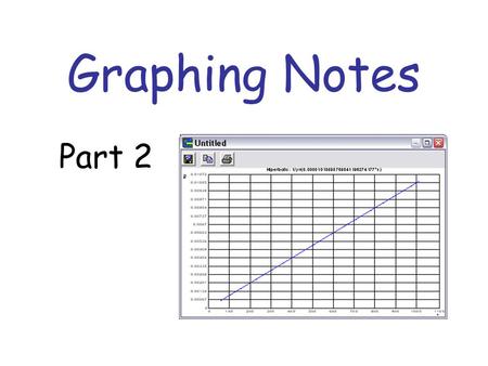 Graphing Notes Part 2. Patterns When you graph data, you can identify what the pattern or trend of the data is.