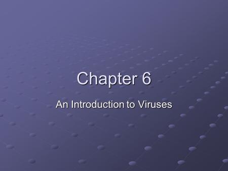 An Introduction to Viruses