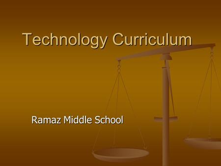 Technology Curriculum Ramaz Middle School. Technology Goals TechnologySkills Technology Integration Ramaz students are supported in their development.