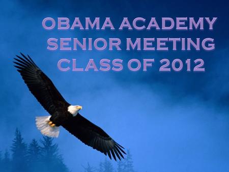 GRADUATION PROJECT - All Obama Academy Seniors are required to submit: - A PASSING EXTENDED ESSAY - 150 DOCUMENTED CREATIVITY / ACTION / SERVICE HOURS.