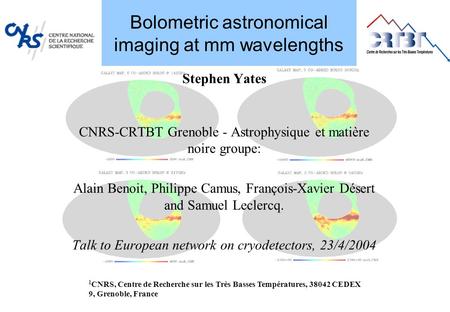 Bolometric astronomical imaging at mm wavelengths