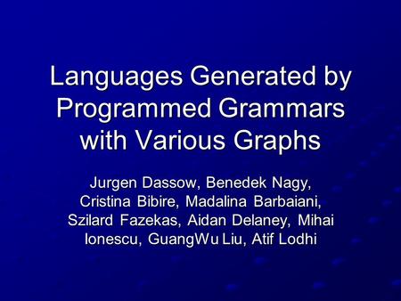 Languages Generated by Programmed Grammars with Various Graphs