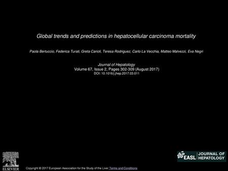 Global trends and predictions in hepatocellular carcinoma mortality