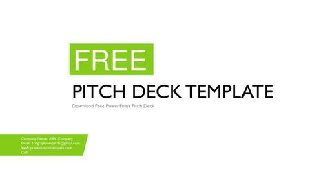 Download Free PowerPoint Pitch Deck