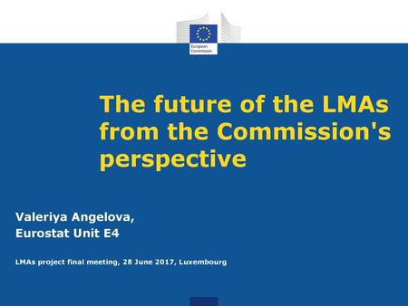 The future of the LMAs from the Commission's perspective