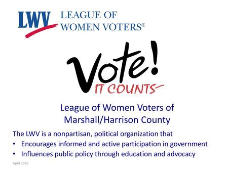 League of Women Voters of Marshall/Harrison County