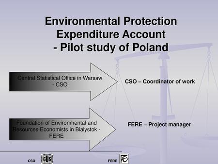 Environmental Protection Expenditure Account - Pilot study of Poland