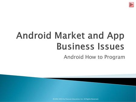 Android Market and App Business Issues