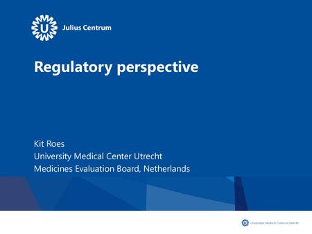 Regulatory perspective