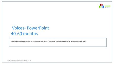 Voices- PowerPoint months
