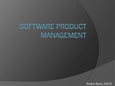 Software product management