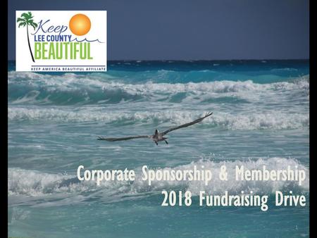 Corporate Sponsorship & Membership 2018 Fundraising Drive