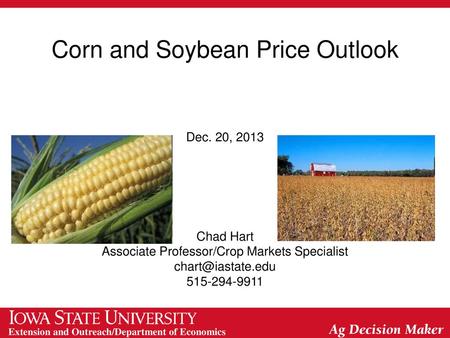 Corn and Soybean Price Outlook