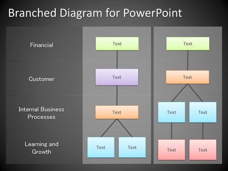 Branched Diagram for PowerPoint