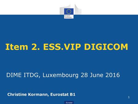 DIME ITDG, Luxembourg 28 June 2016