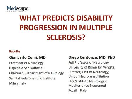 What Predicts Disability Progression in Multiple Sclerosis?