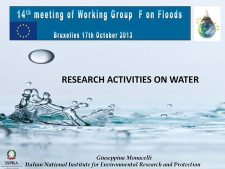14th meeting of Working Group F on Floods