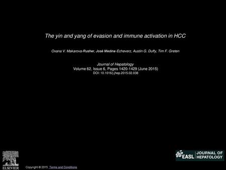The yin and yang of evasion and immune activation in HCC